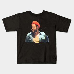 ART GLASS - MARVIN GAYE Kids T-Shirt